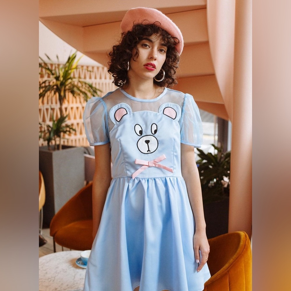 Lazy Oaf Blue Bear Dress